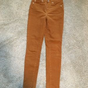Gap High-Waisted True Skinny Cords Sz 0/25